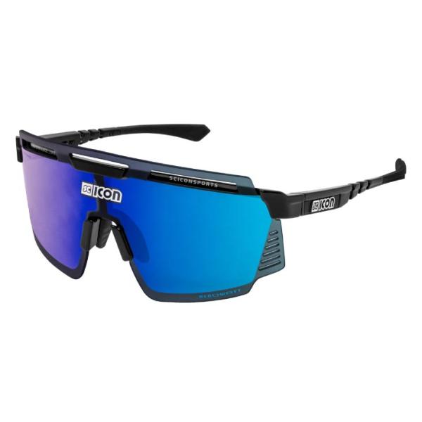 SCICON シーコン AEROWATT エアロワット ブラックグロス/マルチミラーブルー(8023...