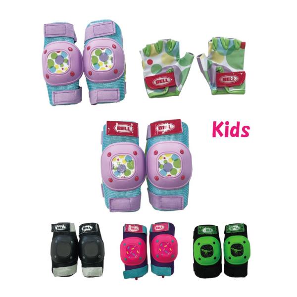 BELL ベル PAD SET KIDS 子供用パッドセット (エルボーパッド/ニーパッド/グローブ...