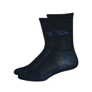 (メール便対応商品)DEFEET デフィート WI 5"  5インチ ソックス  D-Logo Charcoal Graphite D-ロゴ チャコール グラファイト｜vehicle