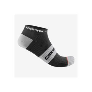 (即納)(メール便対応商品)CASTELLI カステリ LOWBOY 2 SOCK ローボーイ ソックス  ブラック/ ホワイト ユニセックス｜vehicle