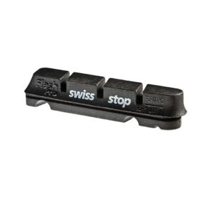 SWISS STOP スイスストップ BRAKE SHOE FlashPRO ORIGINAL BLACK フラッシュプロオリジナルブラック 前後セット(シマノ・スラム用)(7640121221316)｜vehicle