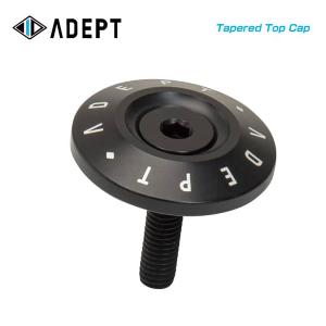 ADEPT アデプト トップキャップ Tapered Top Cap テーパードトップキャップ OS 28.6mm ブラック(4935012332596)
