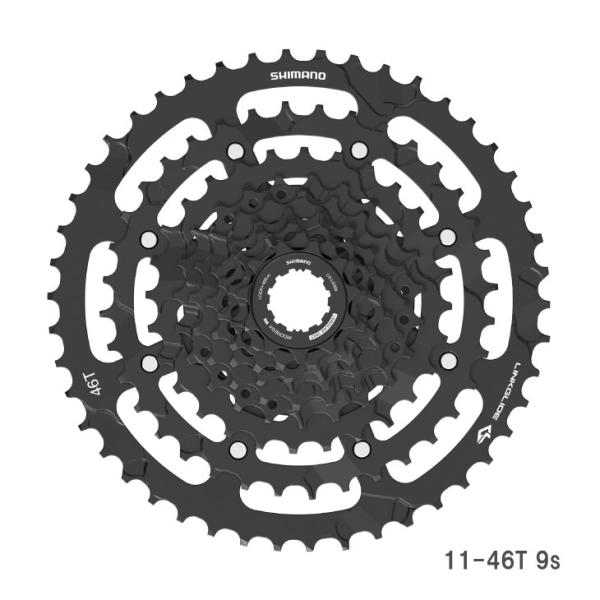 SHIMANO シマノ CS-LG300-9 11-46T 9s LINKGLIDE カセットスプロ...