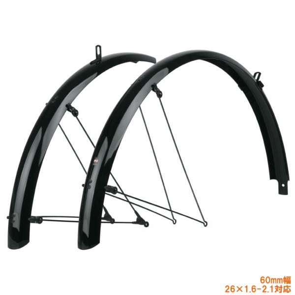 SKS エスケーエス BLUEMELS BASIC ブルーメルス ベーシック 前後セット ブラック ...