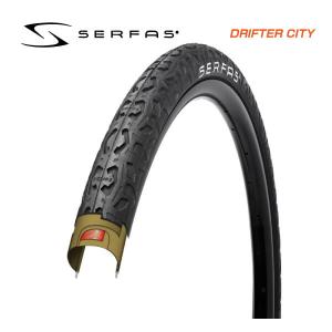 SERFAS サーファス TIRE タイヤ DRIFTER CITY ドリフター 27.5×1.5、700×32C ブラック(1本)｜vehicle