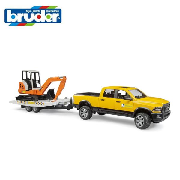 【安心の正規品】ブルーダー　02546　Ram レンタルサービス＆ミニショベル【bruder】