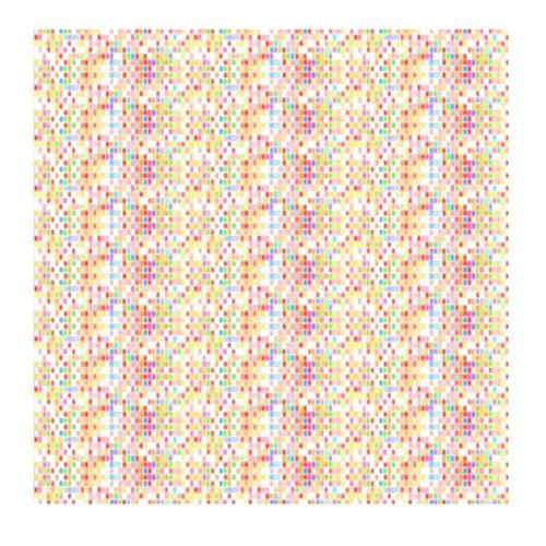 （ネコポス→送料無料）超撥水風呂敷ながれ 平織 カラーブロック（朝倉染布 風呂敷 約96×96c）