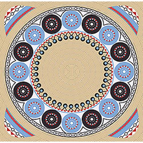 ネコポス→送料無料　超撥水風呂敷ながれ　平織 Basket　朝倉染布  約96×96cm