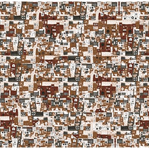 ネコポス→送料無料　朝倉染布 超撥水風呂敷ながれ 平織 machine　約96×96cm