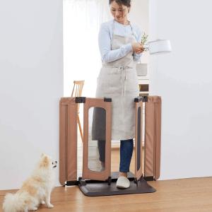 木製おくだけスイングペットゲート レギュラー ライトブラウン ( 1台