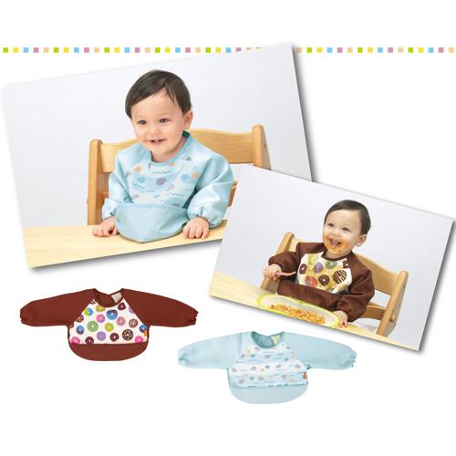 （ネコポス→送料無料はクレジット決済のみ）　ベビーレーベル 油が落ちるエプロン　　Combi　コンビ