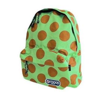 OUTDOORPRODUCTS リュック デイパック リュックサック 水玉 ドット (ターコイズ）