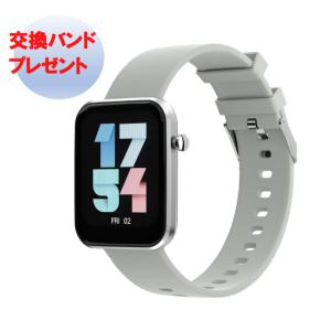 [交換バンド付] エアリア ARW-P22JP （グレー） スマートウォッチ  健康管理 日本語表示...