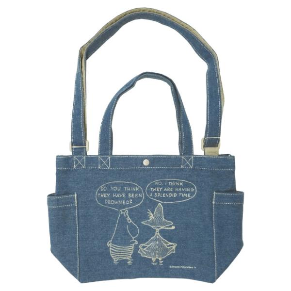 ムーミン デニムショルダーバッグ ムーミン＆スナフキン