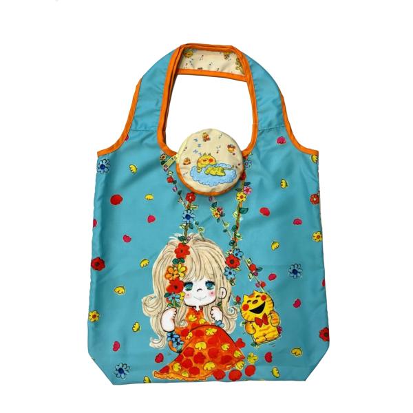 水森亜土 バッグ リバーシブル エコバッグ ポケット付き AdoMizumori グッズ 雑貨 キャ...