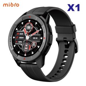 クーポン有 Mibro Watch X1 スマートウォッチ 常時表示可能 タフモデル 本体セット Bluetooth 24時間 心拍数/SpO2/睡眠計測 国内在庫即納品 ( Xiaomi mibro )｜velize