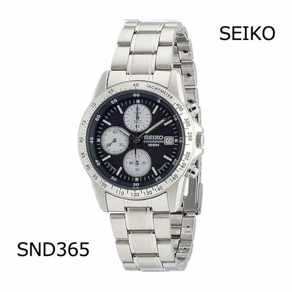 セイコー SEIKO 腕時計 メンズ クロノグラフ ネイビー 腕時計 SND365  1/20クロノ...