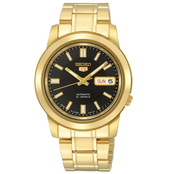 セイコー SEIKO 腕時計 メンズ SNKK22K1 セイコー5 SEIKO 5 ブラック ゴール...