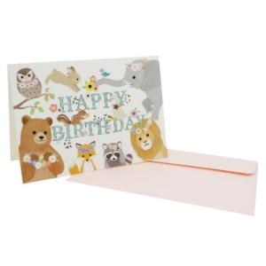 MIKI TAKAHASHI 封筒付き メッセージカード グリーティングカード HAPPY BIRTHDAY アクティブコーポレーション｜velkommen