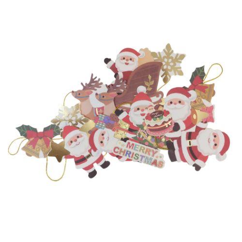 グリーティングカード クリスマスガーランドカード CHRISTMAS アクティブコーポレーション ギ...