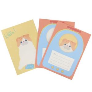 レターセット ねこ運ばレター 手紙セット フラッフムームー アクティブコーポレーション