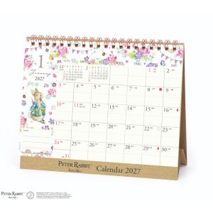 ピーターラビット 2027Calendar 卓上カレンダー2027年 インテリア 令和9年暦 APJ