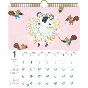 コロボックル 2027Calendar 壁掛けカレンダー2027年 30角 日本人作家 アート インテリア 令和9年暦 APJ