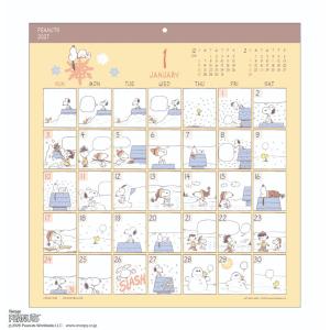 【予約】スヌーピー 2027Calendar 壁掛けカレンダー2027年 コミックデザイン インテリア 令和9年暦 ピーナッツ APJ