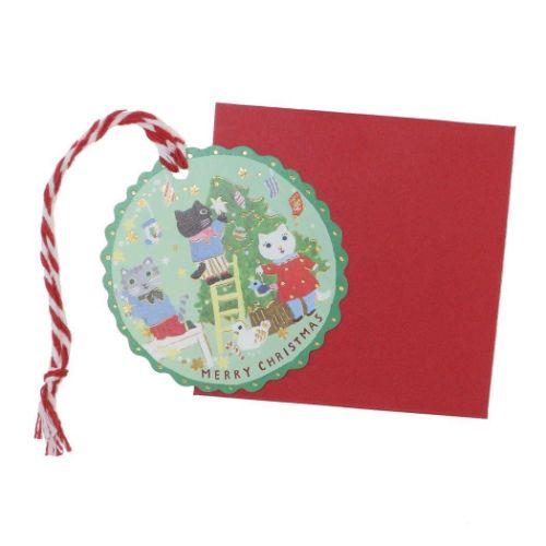クリスマスカード Mini card 北岸由美 クリスマスの準備 APJ グリーティングカード Xm...