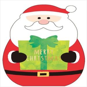 クリスマス カード ダイカット フェルト カード Felt Card series サンタクロース APJ｜velkommen