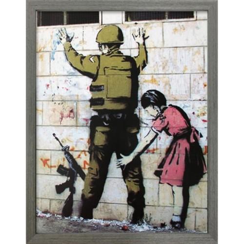 Banksy アートフレーム バンクシー Girl Searching Soldier 美工社 IB...