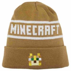 帽子 KIDS ニット帽 ゴールド マインクラフト Minecraft カイタックファミリー 子ども キッズ ウォーマー 雑貨 ゲームキャラクター｜velkommen