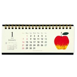 2024 Calendar PCスリム卓上カレンダー2024年 旬果 Tomoko Hayashi クローズピン インテリア ガーリーイラスト
