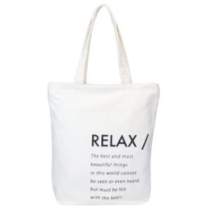 トートバッグ ファスナー付きキャンバストート RELAX ミントイン A4サイズ対応 手提げかばん