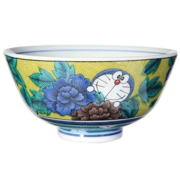 お茶碗 九谷焼 茶碗 ドラえもん 吉田屋風 四彩 藤子F不二雄 金正陶器 ギフト和食器