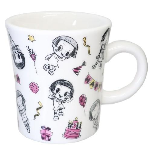 マグカップ 磁器製MUG チコちゃんに叱られる 5周年 チラシ NHK 金正陶器 プレゼント 食器