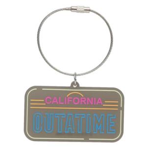 ラバーキーホルダー キーリング バックトゥザフューチャー Back to the Future ナンバープレート Green Flash コレク 爆買