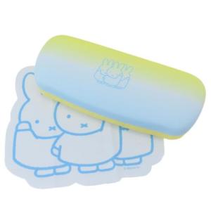 メガネケース＆クロスセット 眼鏡ケース ミッフィー miffy＆friends Green Flash ディックブルーナ ハードタイプ 絵本キャラクター｜velkommen