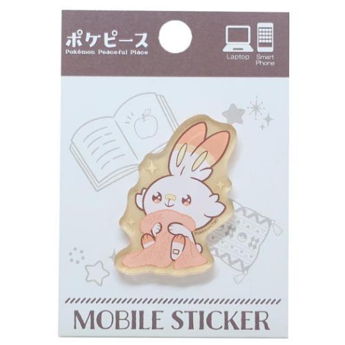 スマホアクセ モバイルステッカー ポケットモンスター ポケピース ヒバニー グルマンディーズ ポケモ...