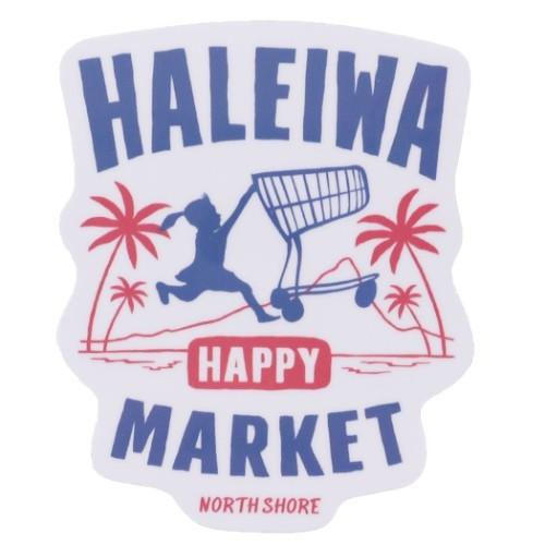 ダイカット シール HALEIWA HAPPY MARKET HHM-001 防水 ステッカー ハレ...