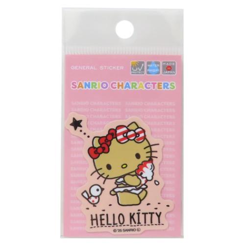 ダイカットミニステッカー ビニールシール サンリオ ハローキティ 日焼け ソフトクリーム ゼネラルス...