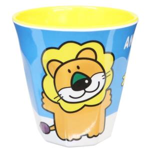 メラミンコップ メラミンカップ たべっ子どうぶつ らいおんML ギンビス バンダイ プラスチック 食器 キャラクター｜velkommen