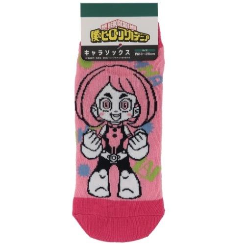 レディース キャラソックス 女性用 靴下 僕のヒーローアカデミア 少年ジャンプ 麗日お茶子 ハセプロ...