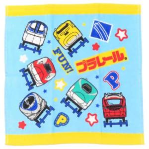 ハンドタオル プリントウォッシュタオル プラレール 鉄道 フロント 林タオル 汗拭きタオル キャラクター 爆買