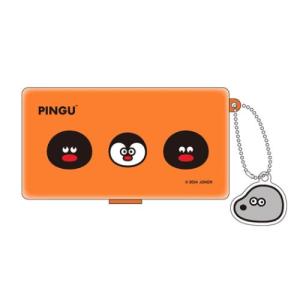 ミニケース ピルケース PINGU×松本セイジ Orange アイアップ ピングー 小物入れ かわいい｜velkommen