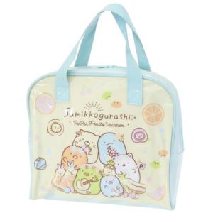プールバッグ ビニール ボストンバッグ すみっコぐらし クリーム サンエックス ケイカンパニー 海プール レジャーバッグ 小学生 女の子 キャラクター