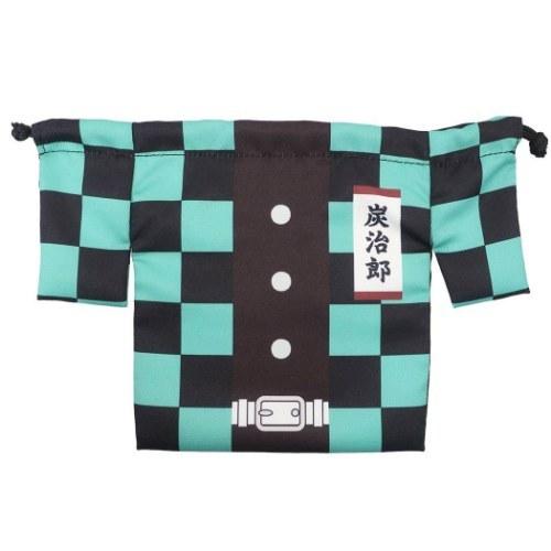 竈門炭治郎 巾着袋 羽織風 巾着 鬼滅の刃 少年ジャンプ ケイカンパニー 小物入れ