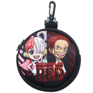 ミニポーチ 丸型カラビナ付きポーチ ワンピース 劇場版 ONE PIECE FILM RED シャンクス＆ウタ 少年ジャンプ ケイカンパニー