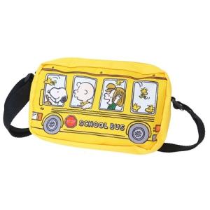 ミニショルダーバッグ ダイカットショルダー スヌーピー バス ピーナッツ マルヨシ キッズポシェット