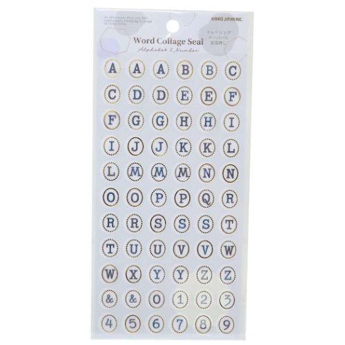 WORD COLLAGE SEAL シールシート フレーム アルファベット カミオジャパン デコレー...